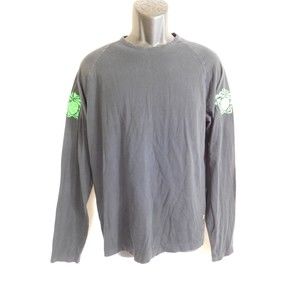 VERSACE LONG SLEEVES PULLOVER MEDUSA LOGO SHIRT MEDIUM